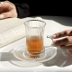 Glass Cups & Plate Set 6 Pcs